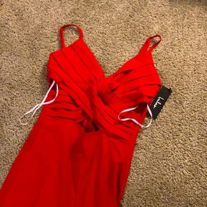Lulu red jumpsuit